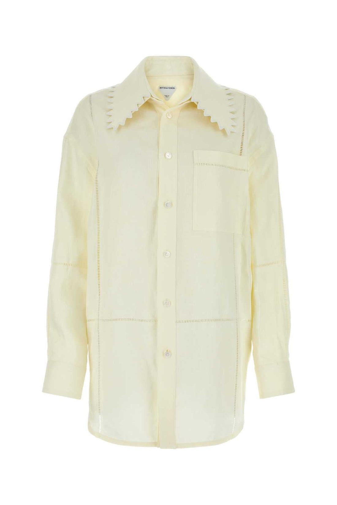 Bottega Veneta Women Cream Linen Shirt by Luosophy