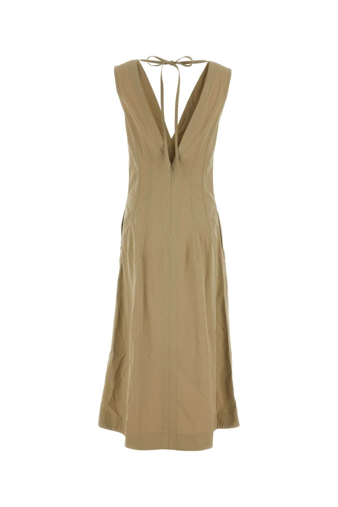 Bottega Veneta Women Cappuccino Cotton Blend Dress by Luosophy