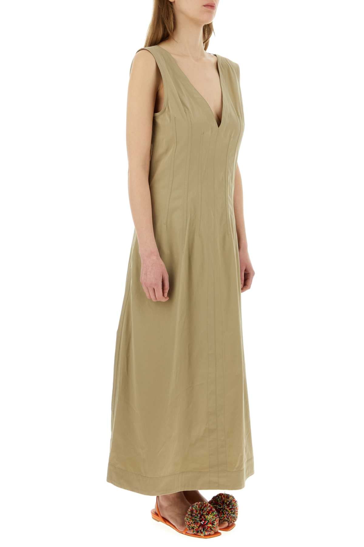 Bottega Veneta Women Cappuccino Cotton Blend Dress by Luosophy