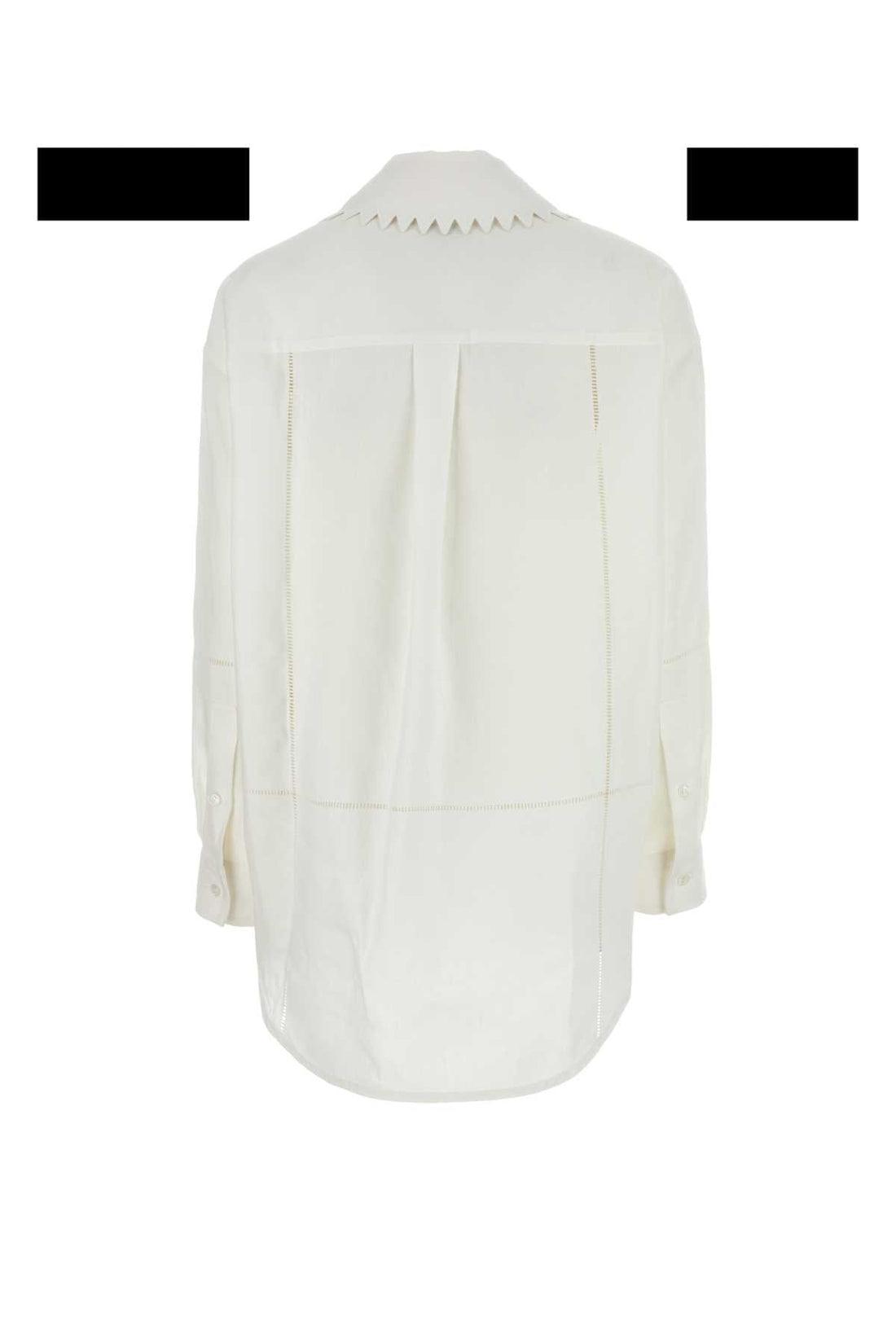 Bottega Veneta Women White Linen Shirt by Luosophy