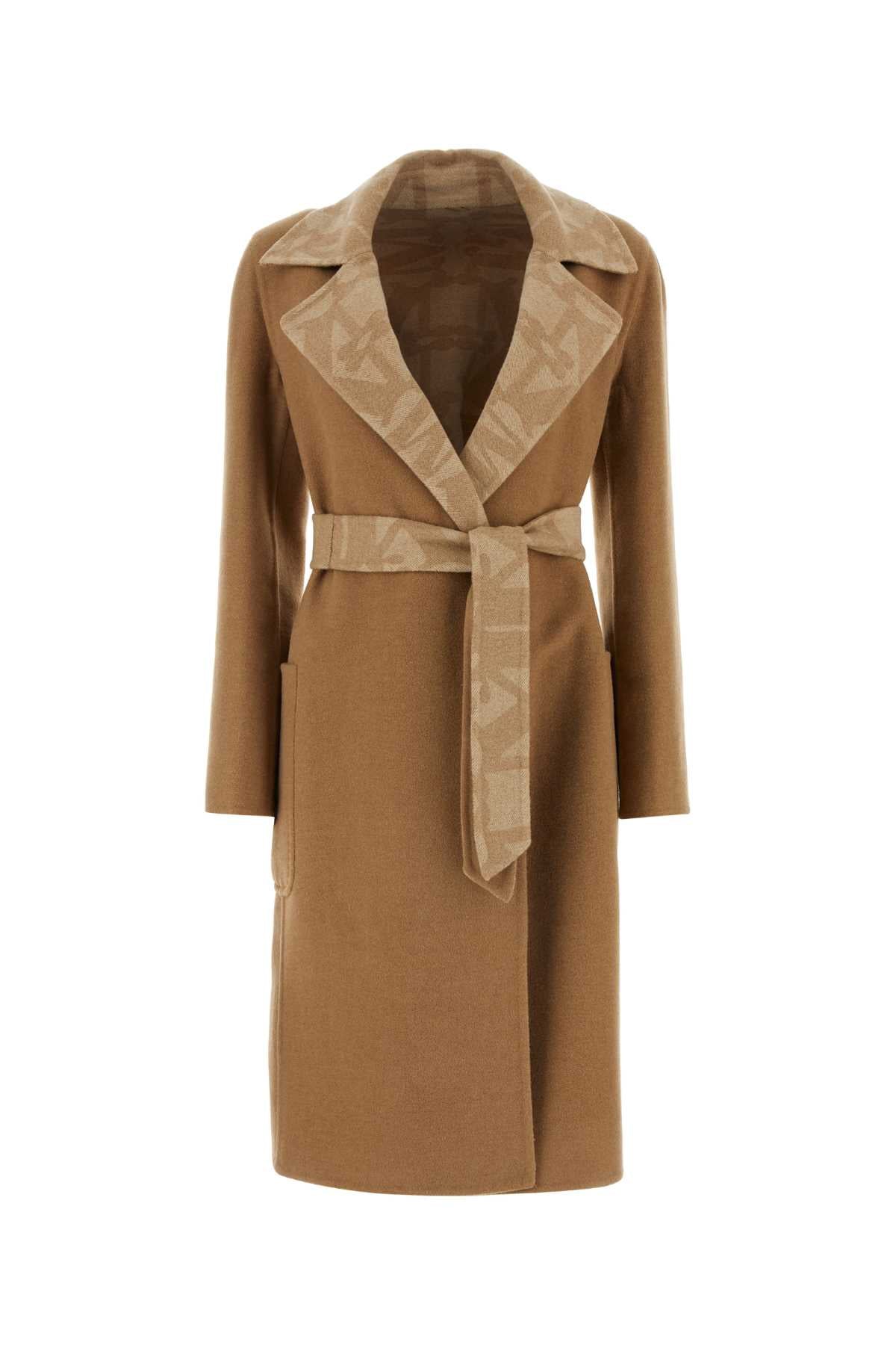 Max Mara Women Biscuit Camel Abito Coat by Luosophy