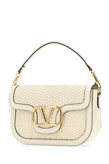 Valentino Garavani Women Ivory Leather Alltime Shoulder Bag by Luosophy