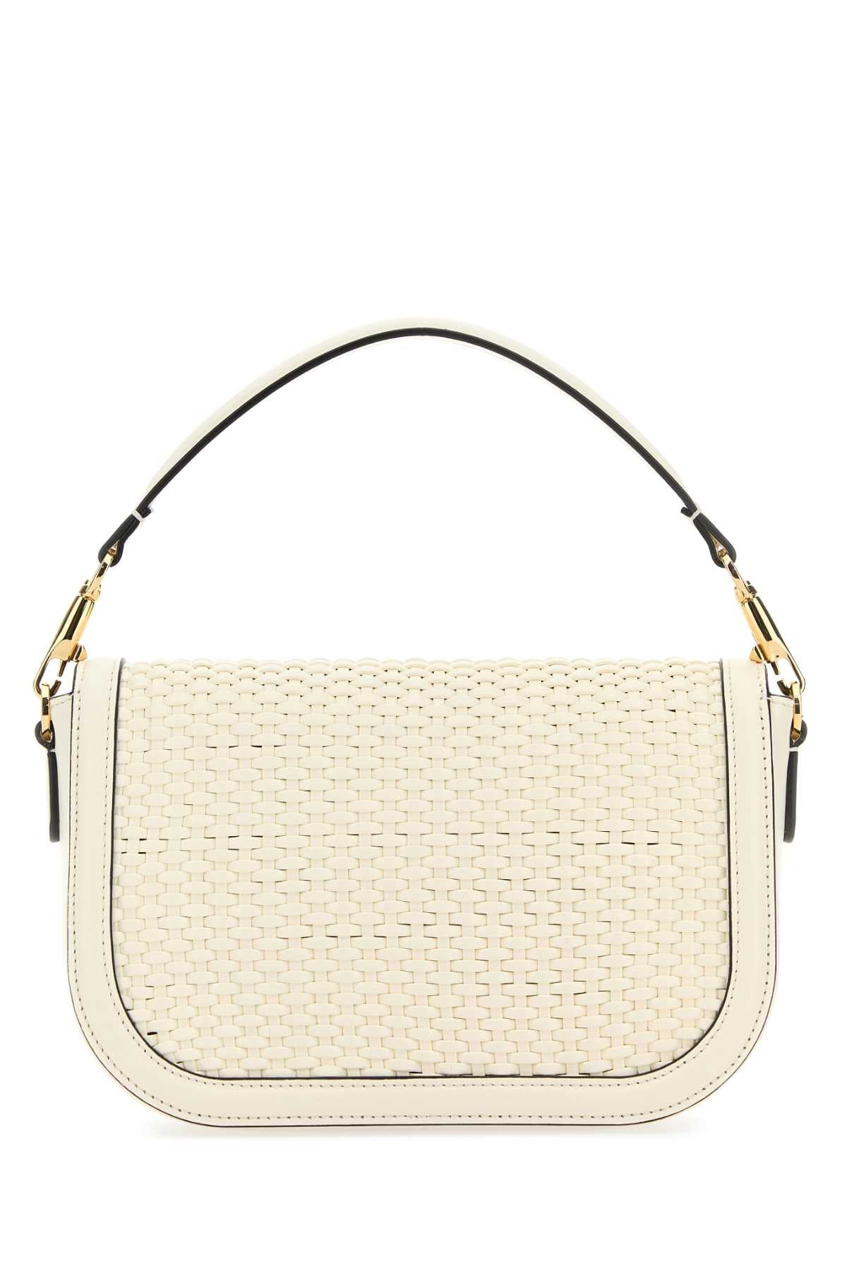Valentino Garavani Women Ivory Leather Alltime Shoulder Bag by Luosophy