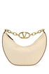 Valentino Garavani Women Ivory Leather Small Hobo Vlogo Moon Handbag by Luosophy