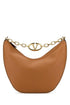 Valentino Garavani Women Camel Leather Medium Hobo Vlogo Moon Handbag by Luosophy