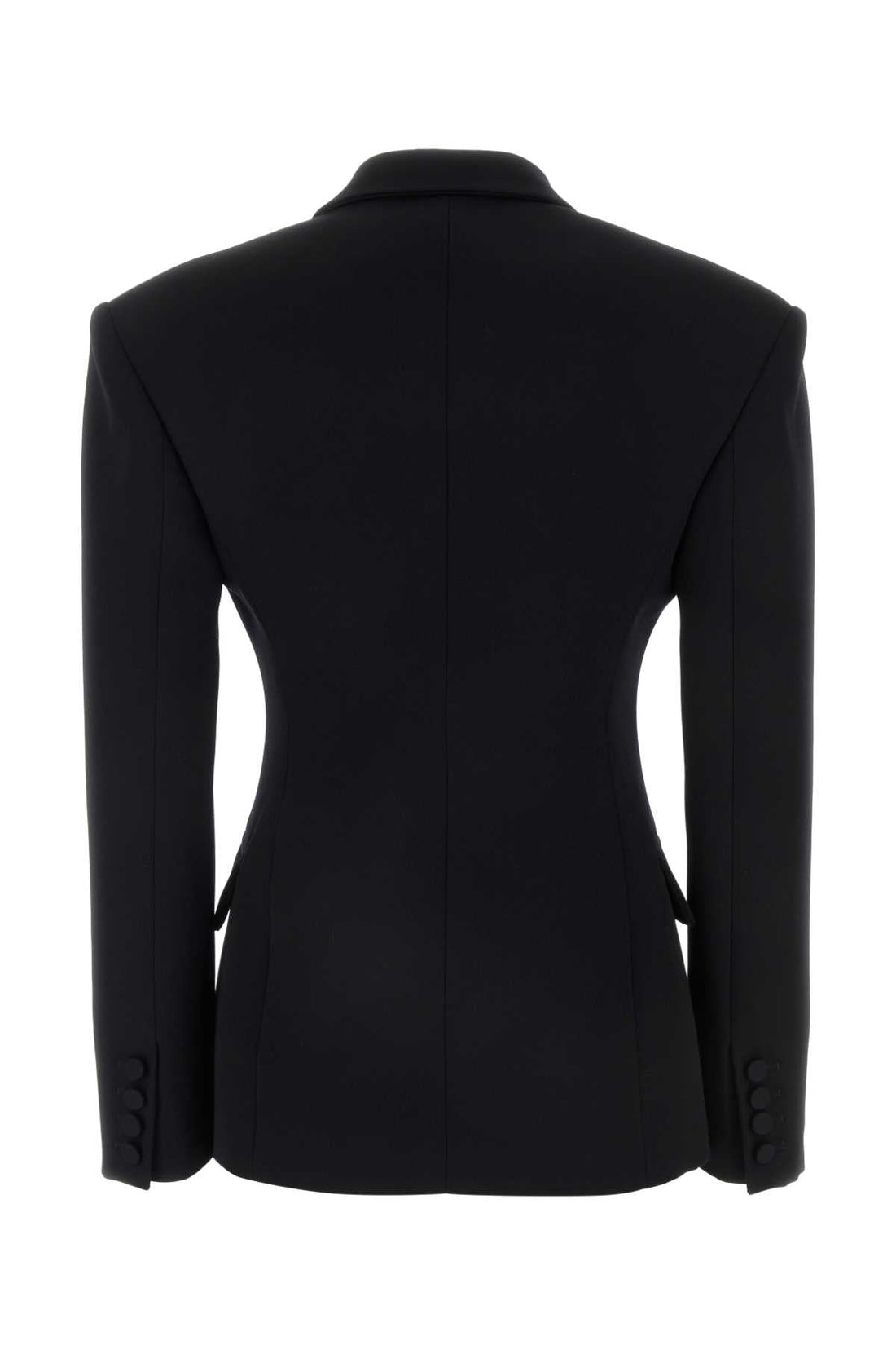 Valentino Garavani Women Black Wool Blazer by Luosophy