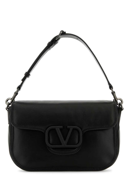 Valentino Garavani Men Black Leather Locã² Handbag
