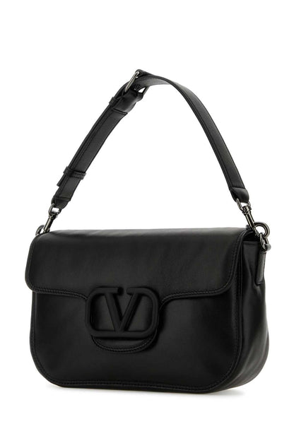Valentino Garavani Men Black Leather Locã² Handbag