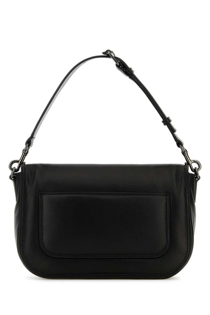 Valentino Garavani Men Black Leather Locã² Handbag