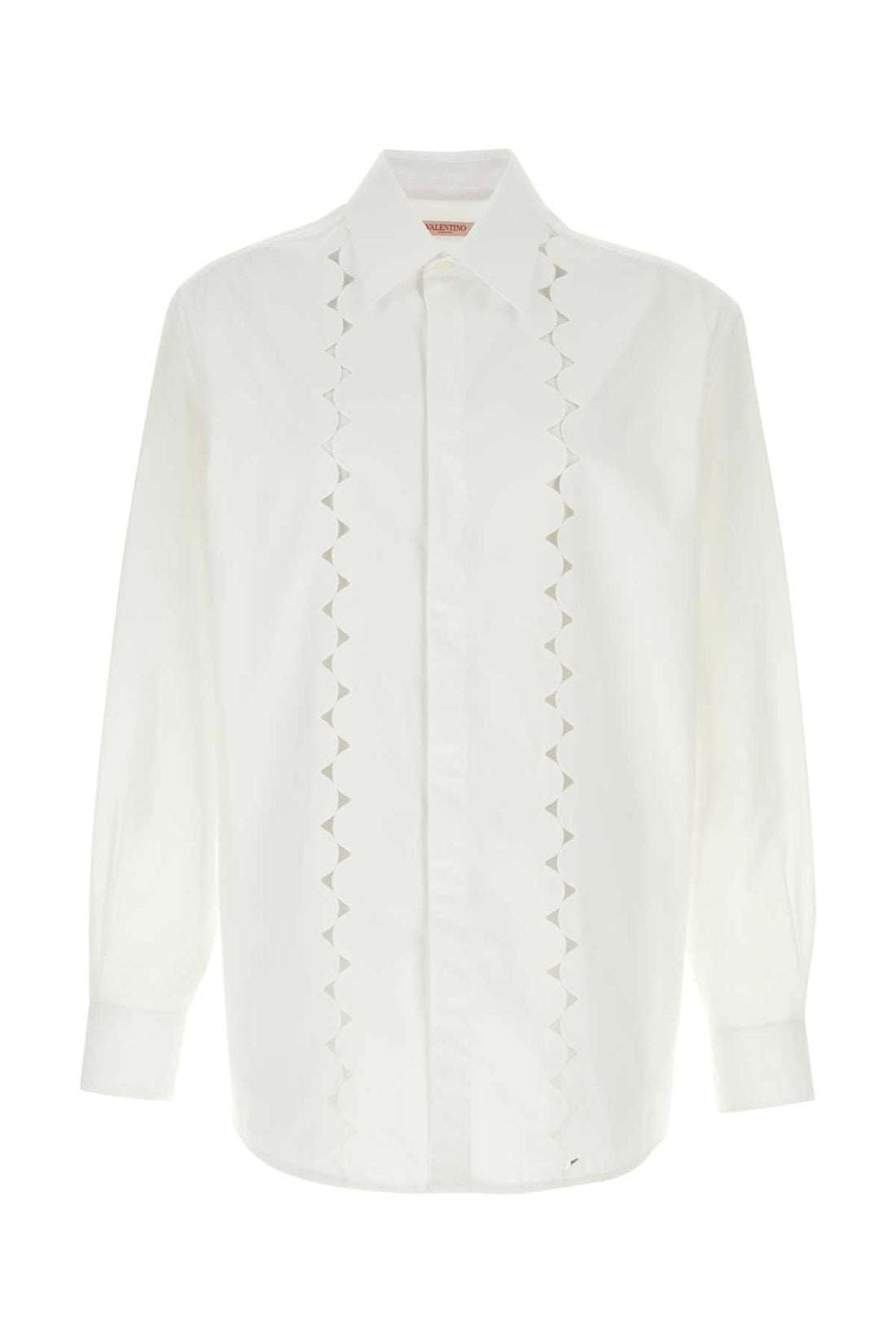 Valentino Garavani Men White Poplin Shirt by Luosophy