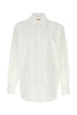 Valentino Garavani Men White Poplin Shirt by Luosophy