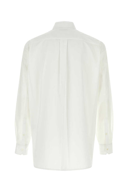 Valentino Garavani Men White Poplin Shirt by Luosophy