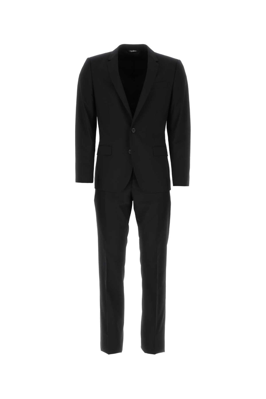 Dolce &amp; Gabbana Men Black Stretch Wool Tuxedo by Luosophy