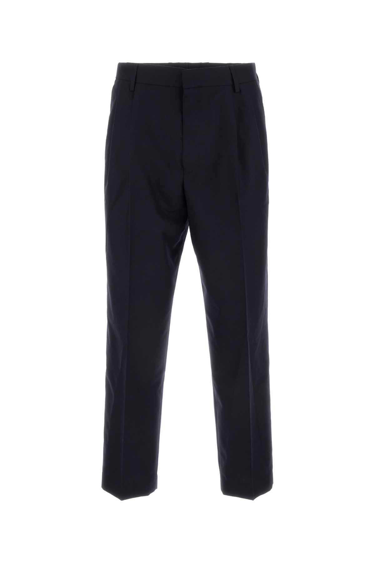 Dries Van Noten Men Midnight Blue Wool Pellow Pant by Luosophy