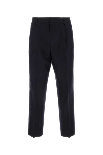 Dries Van Noten Men Midnight Blue Wool Pellow Pant by Luosophy