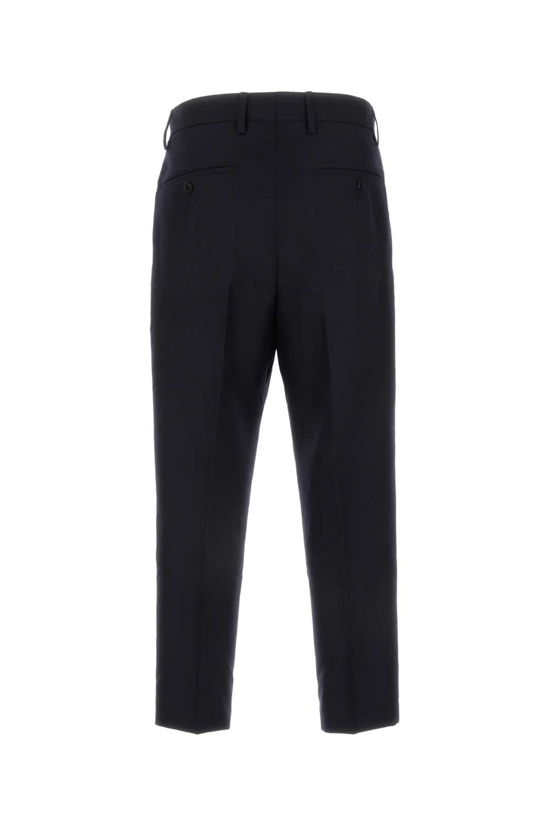 Dries Van Noten Men Midnight Blue Wool Pellow Pant by Luosophy