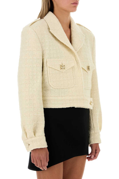 Givenchy Women Ivory Teed Blazer by Luosophy