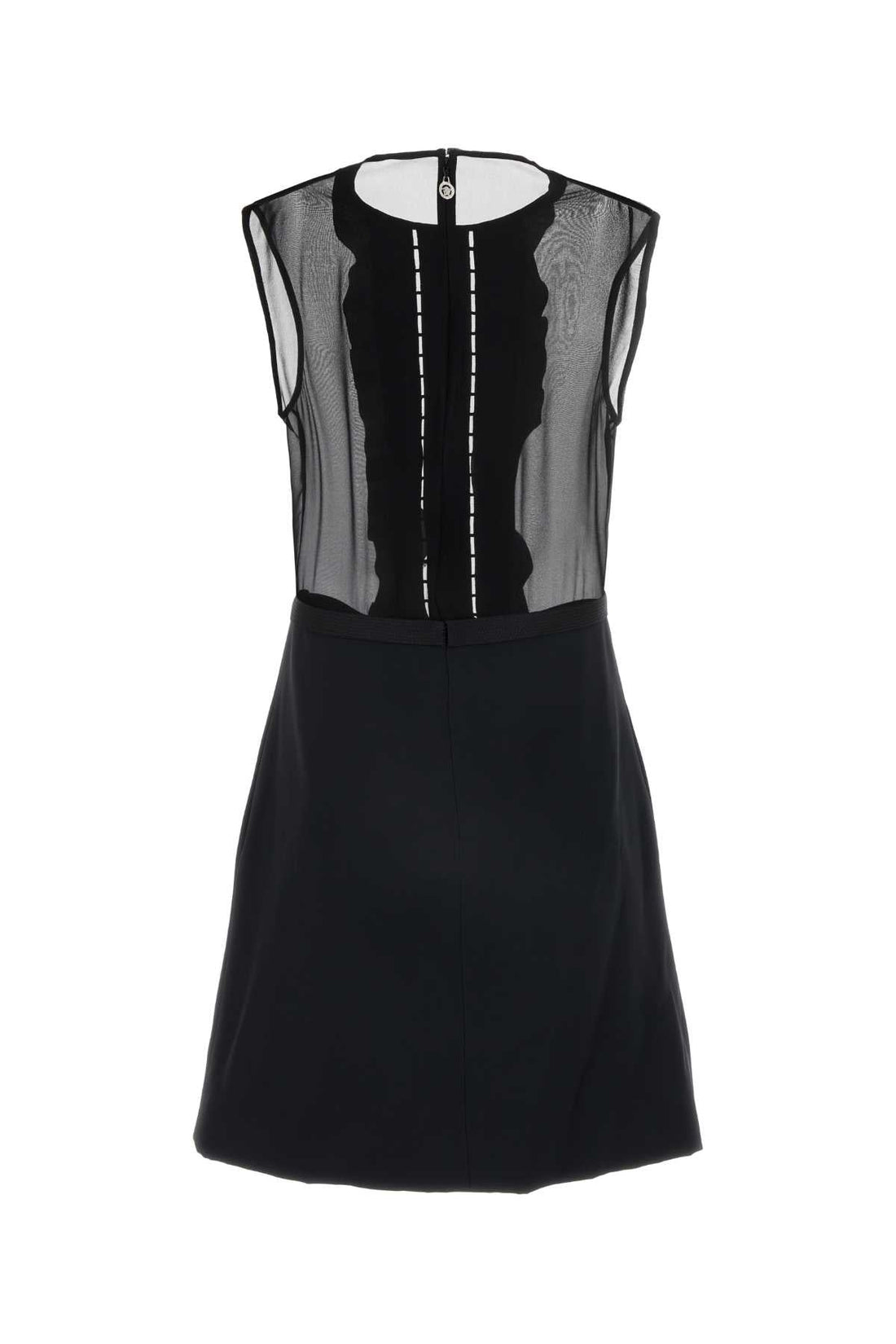 Versace Women Black Georgette Mini Dress by Luosophy