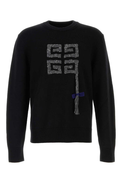Givenchy Men Black Wool Sweater by Luosophy
