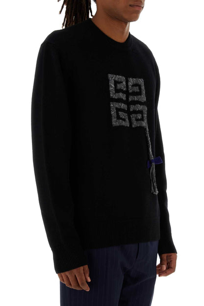 Givenchy Men Black Wool Sweater by Luosophy