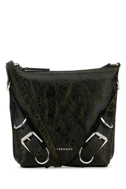 Givenchy Men Two-Tone Leather Voyou Crossbody Bag by Luosophy
