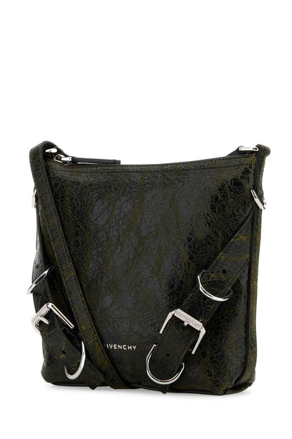 Givenchy Men Two-Tone Leather Voyou Crossbody Bag by Luosophy