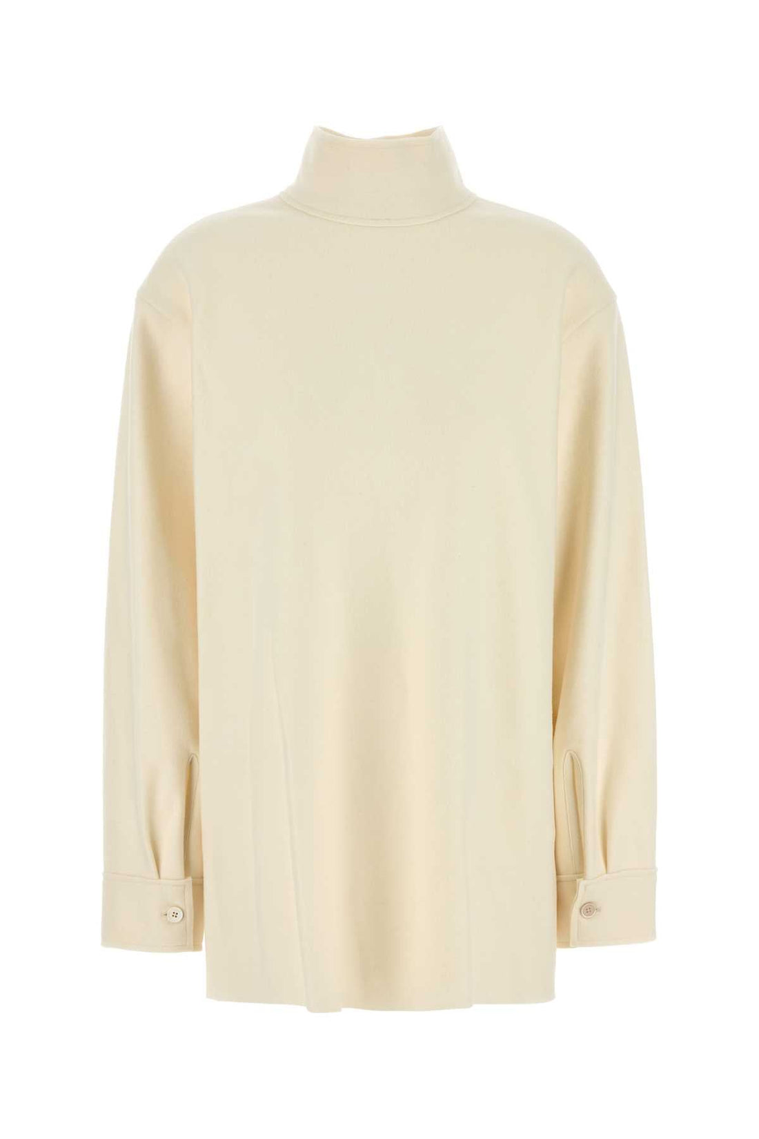 Jil Sander Women Cream Wool Blend Blouse by Luosophy
