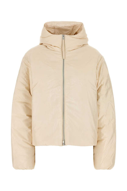 Jil Sander Women Cream Nylon Blend Down Jacket by Luosophy