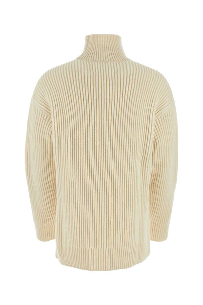 Jil Sander Men Ivory Wool Sweater