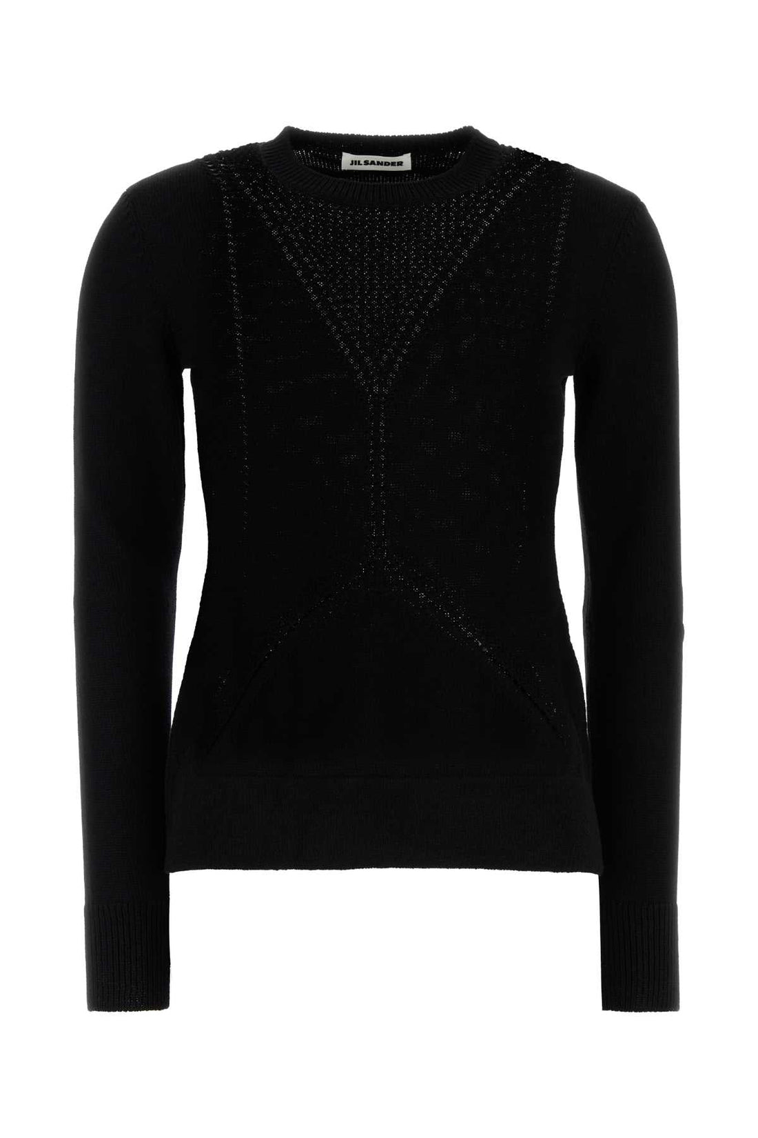 Jil Sander Women Black Wool Blend Sweater by Luosophy