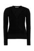 Jil Sander Women Black Wool Blend Sweater by Luosophy
