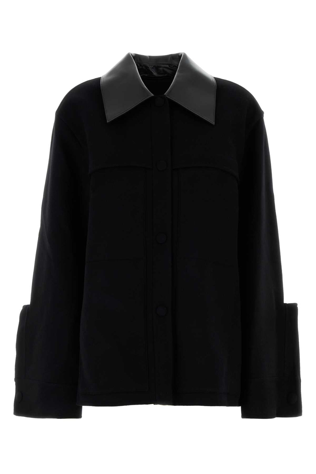 Jil Sander Women Black Wool Jacket by Luosophy