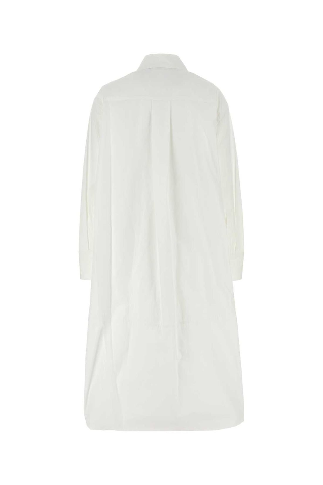 Jil Sander Women White Poplin Shirt Dress by Luosophy