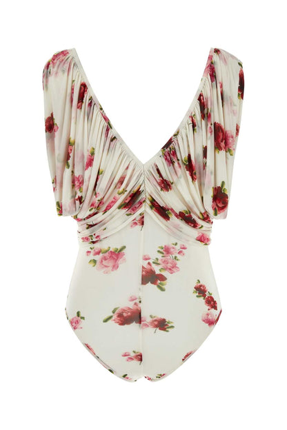 Magda Butrym Women Printed Jersey Bodysuit by Luosophy