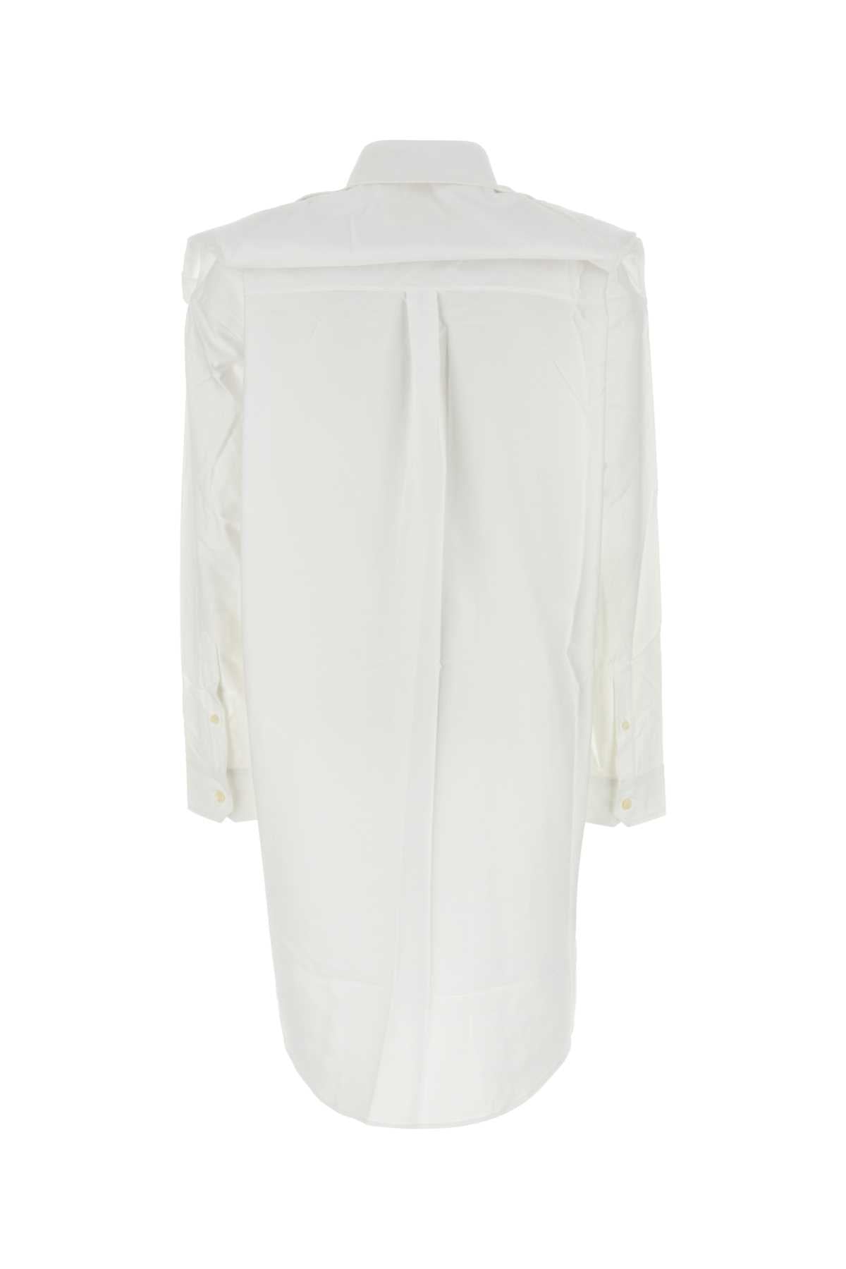 Y Project Women White Oxford Shirt Dress by Luosophy