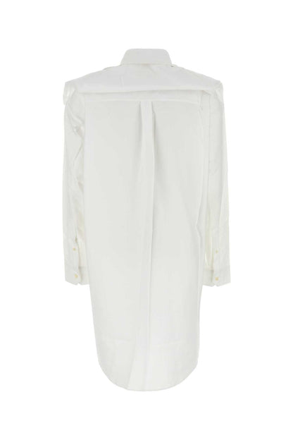 Y Project Women White Oxford Shirt Dress