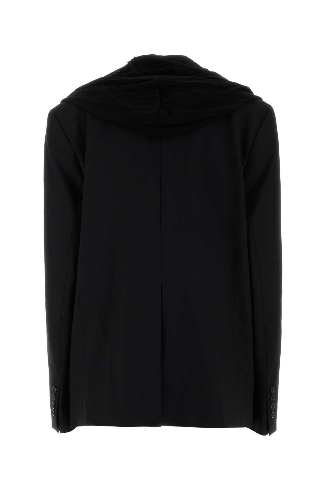 Y Project Women Black Stretch Twill Oversize Blazer by Luosophy