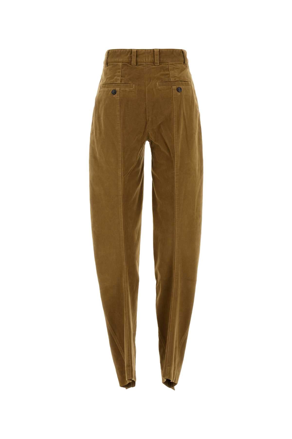 Y Project Women Caramel Stretch Velvet Pant by Luosophy