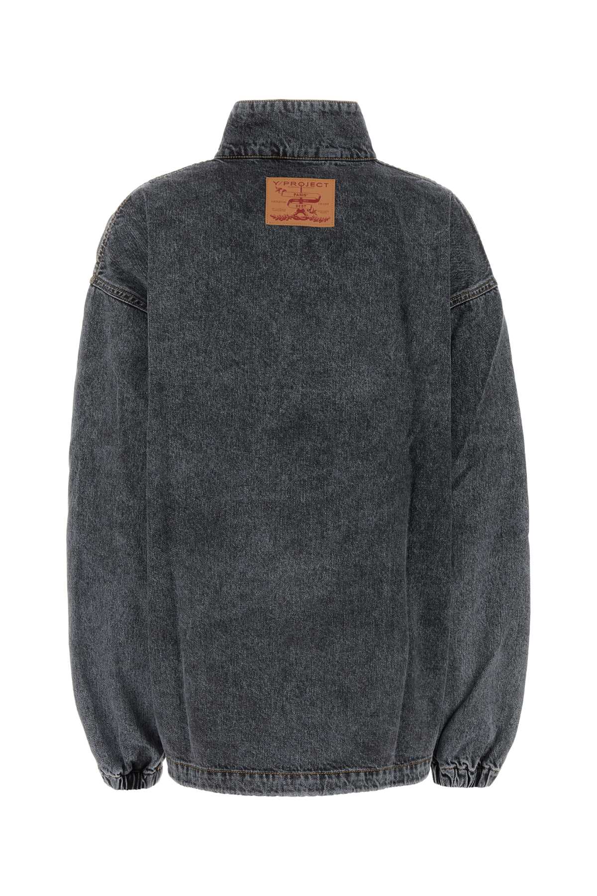 Y Project Women Black Denim Jacket by Luosophy