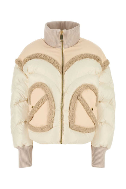 Khrisjoy Women Ivory Nylon Corazon Down Jacket