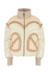 Khrisjoy Women Ivory Nylon Corazon Down Jacket by Luosophy