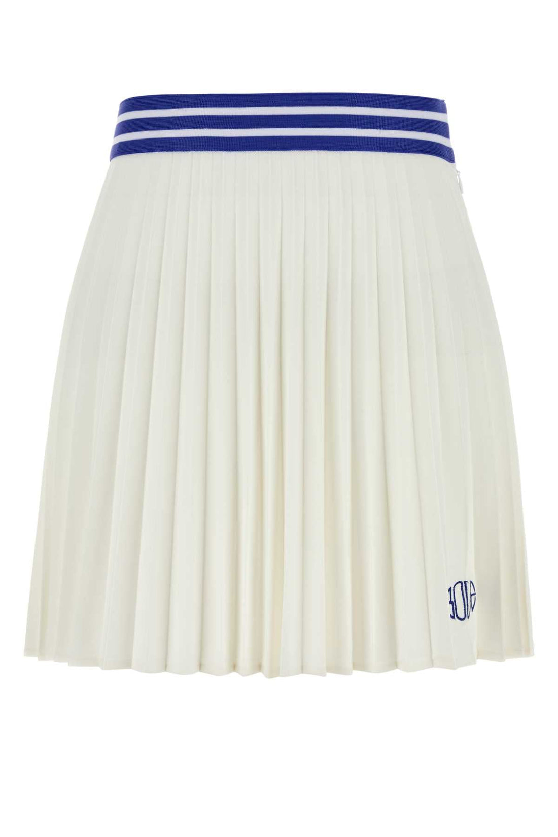 Bode Women White Piquet Court Mini Skirt by Luosophy