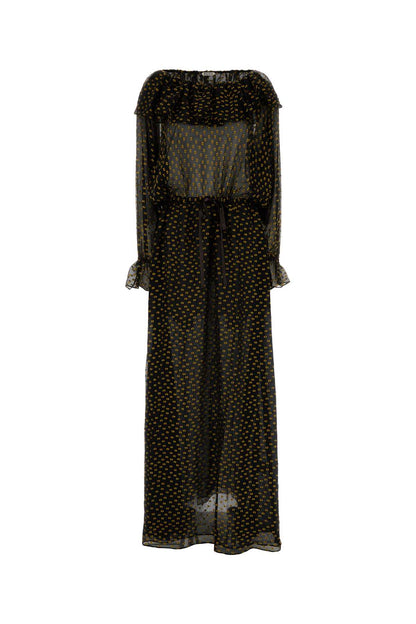 Bode Women Embroidered Silk Blend Stadium Dress