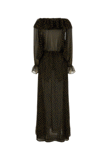 Bode Women Embroidered Silk Blend Stadium Dress by Luosophy