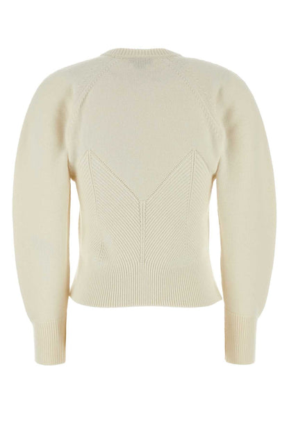 Alexander Mcqueen Women Ivory Wool Blend Sweater by Luosophy