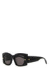 Alexander Mcqueen Women Black Acetate Sunglasses by Luosophy