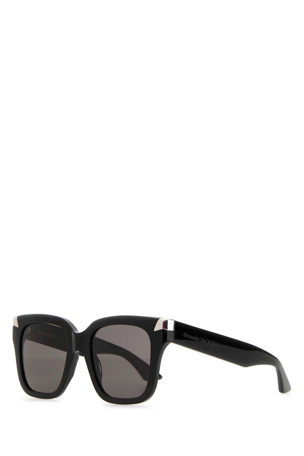 Alexander Mcqueen Women Black Acetate Punk Rivet Sunglasses by Luosophy