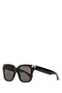Alexander Mcqueen Women Black Acetate Punk Rivet Sunglasses by Luosophy