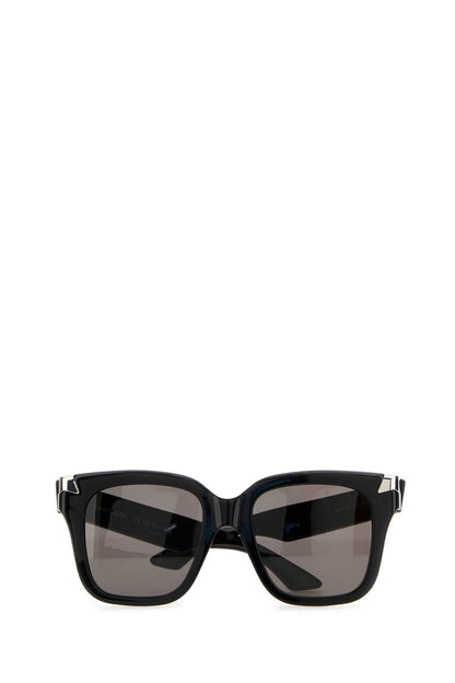Alexander Mcqueen Women Black Acetate Punk Rivet Sunglasses by Luosophy