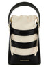 Alexander Mcqueen Women Two-Tone Leather Mini The Rise Bucket Bag by Luosophy